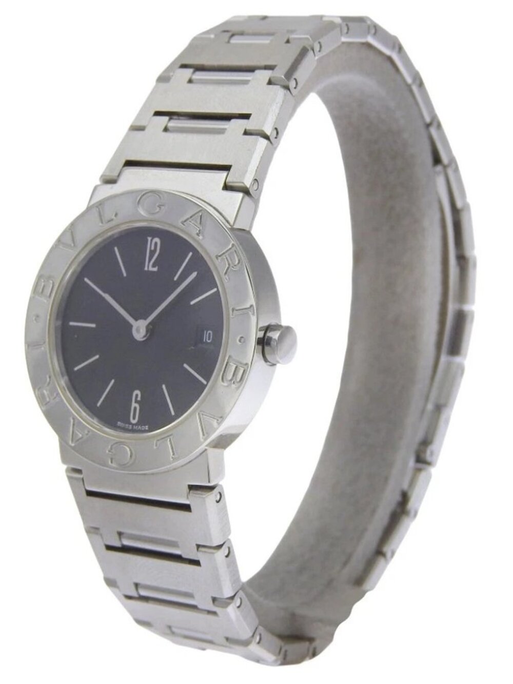 BVLGARI Bvlgari Bvlgari Watches BB26Stainless Steel blackDial Stainless St...